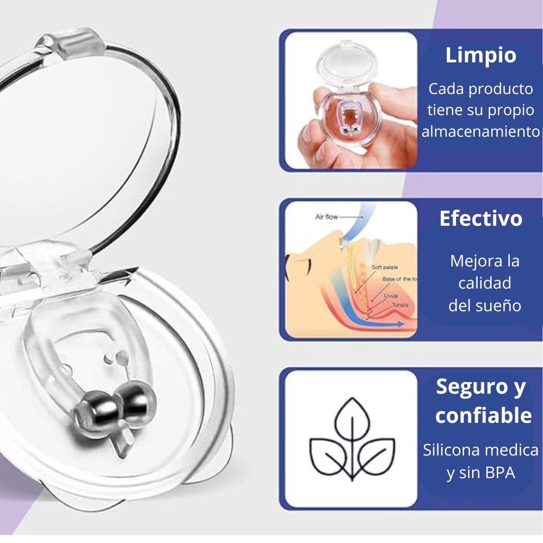 CLIP NASAL ANTIRRONQUIDOS PROFESIONAL - PAGA 1 LLEVA 3