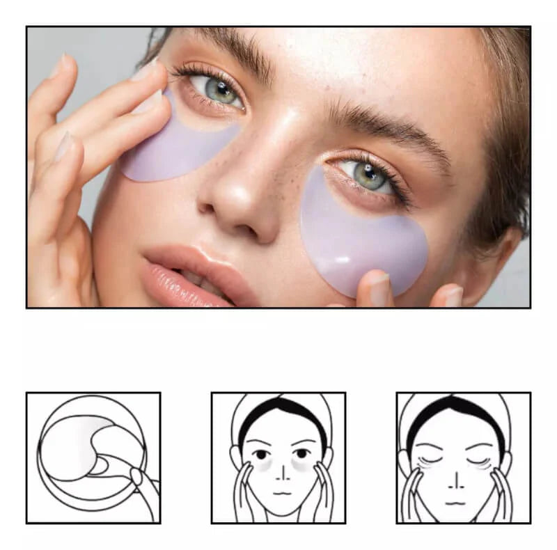 Combo x2 de parches de Hidrogel con Colágeno y Péptidos👁️ BIOAQUA - 60 Apliques