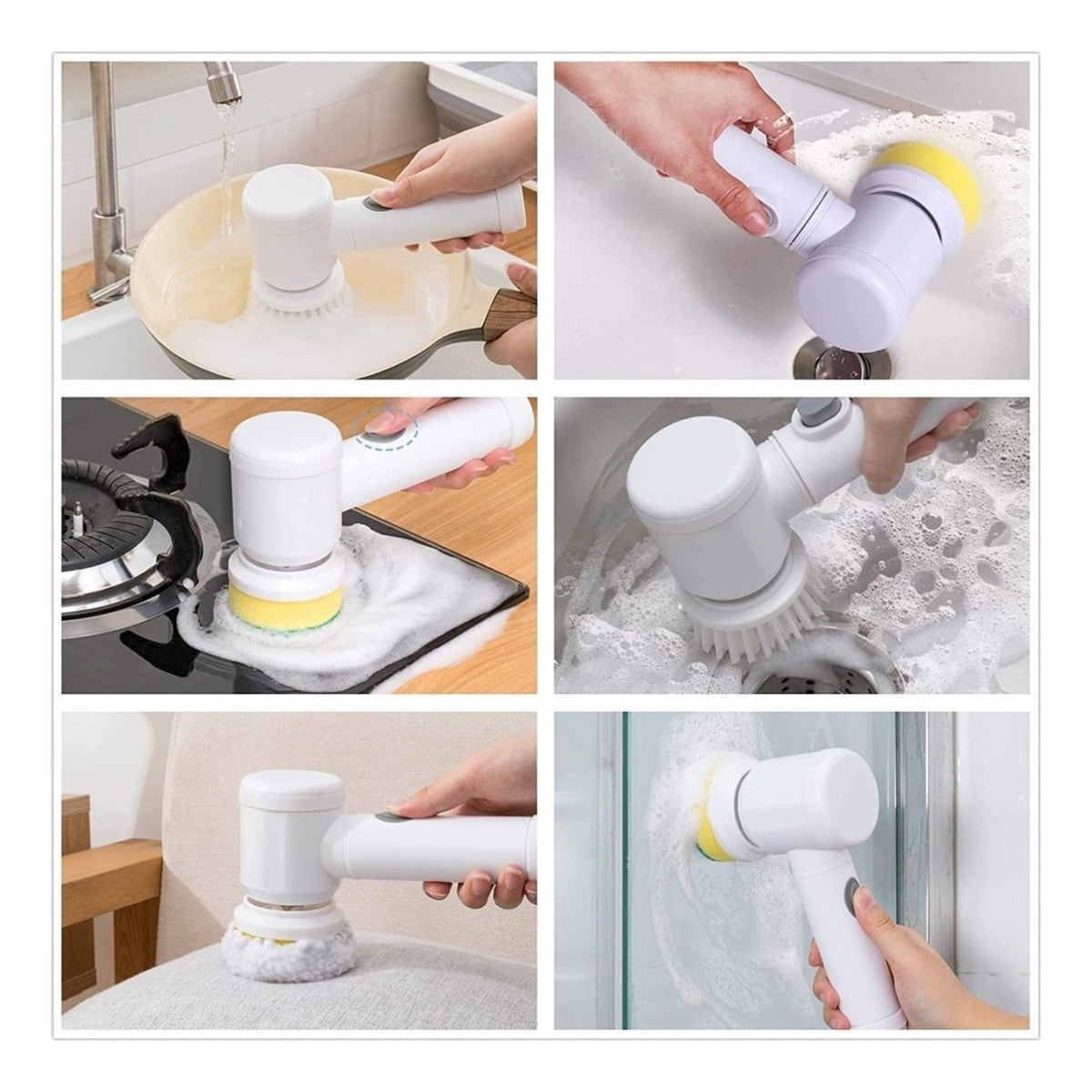Cepillo Limpiador Giratorio 3 en 1 – Limpieza sin esfuerzos 🧼💪