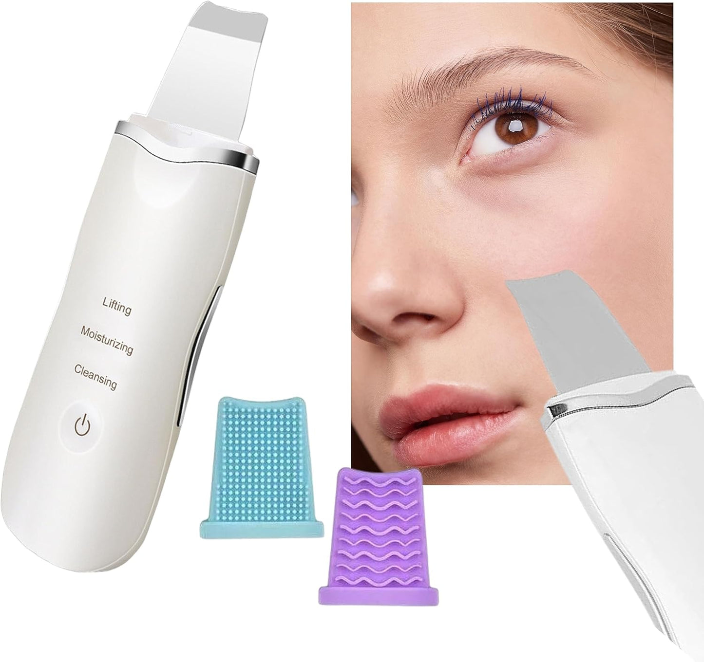 Limpiador facial 3 en 1 Espátula Ultrasónica 30% DESCUENTO ✅