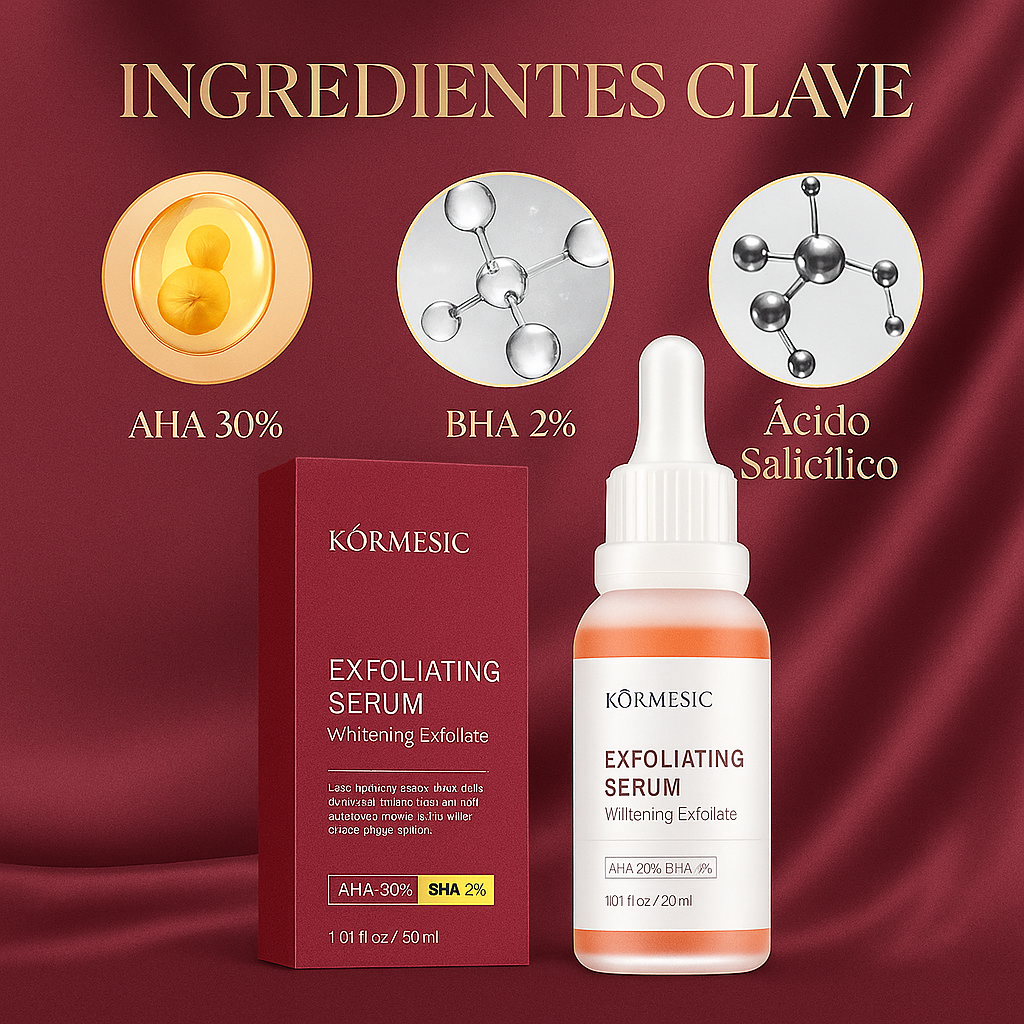 Serum Exfoliante Blanqueador Kormesic- Uso nocturno