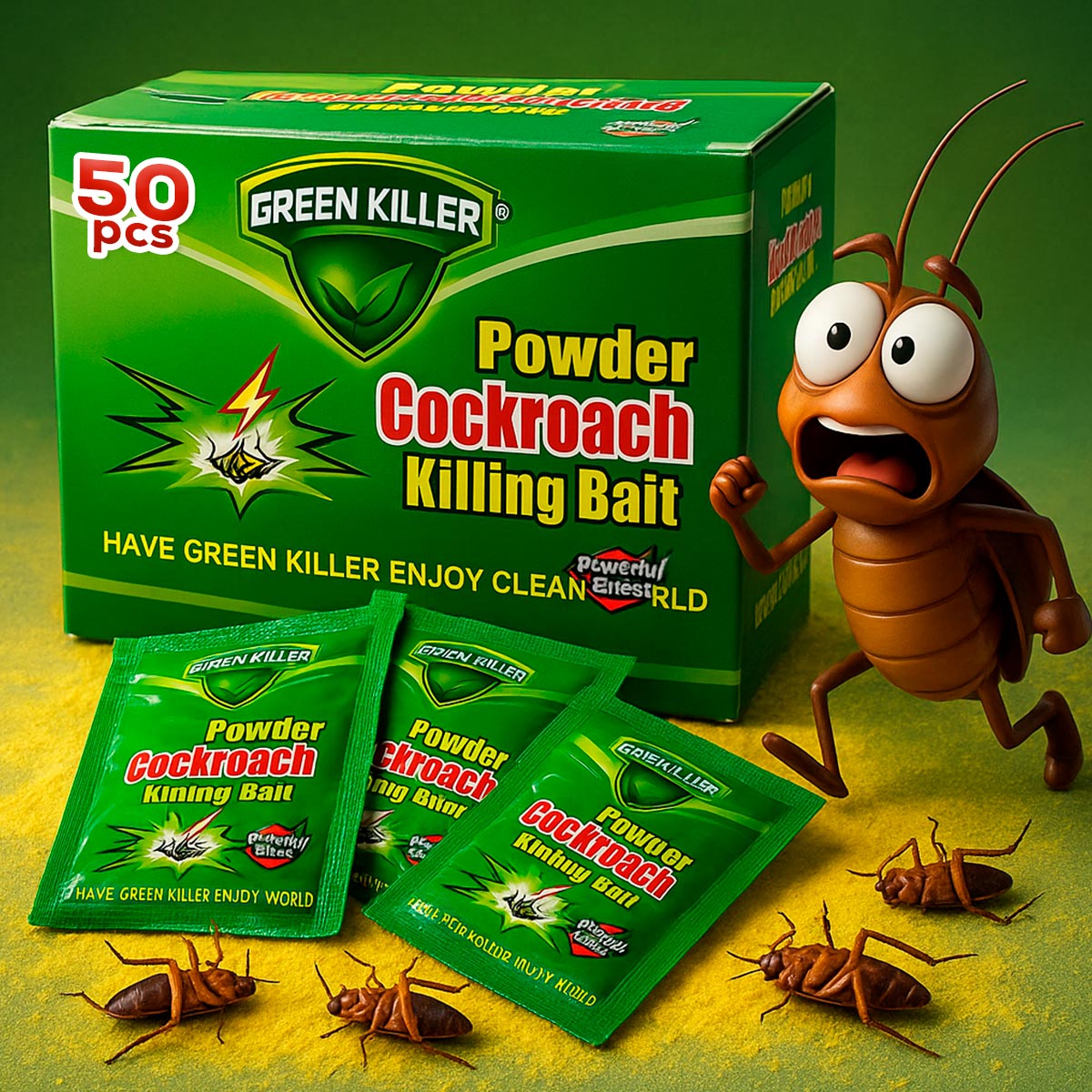 Insecticida Mata Cucarachas CajaX50 sobres