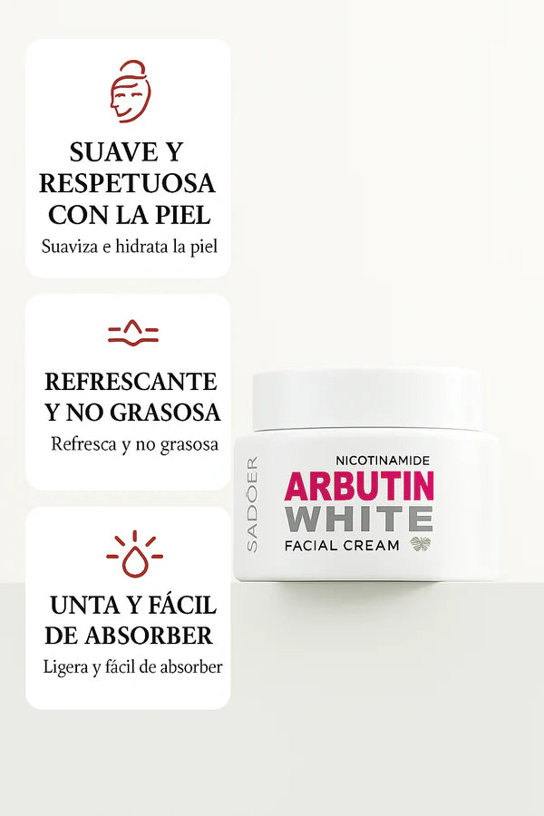 ¡Oferta especial! LLEVA 2 Cremas Aclarantes ARBUTIN WHITE – Ilumina y Unifica tu Piel
