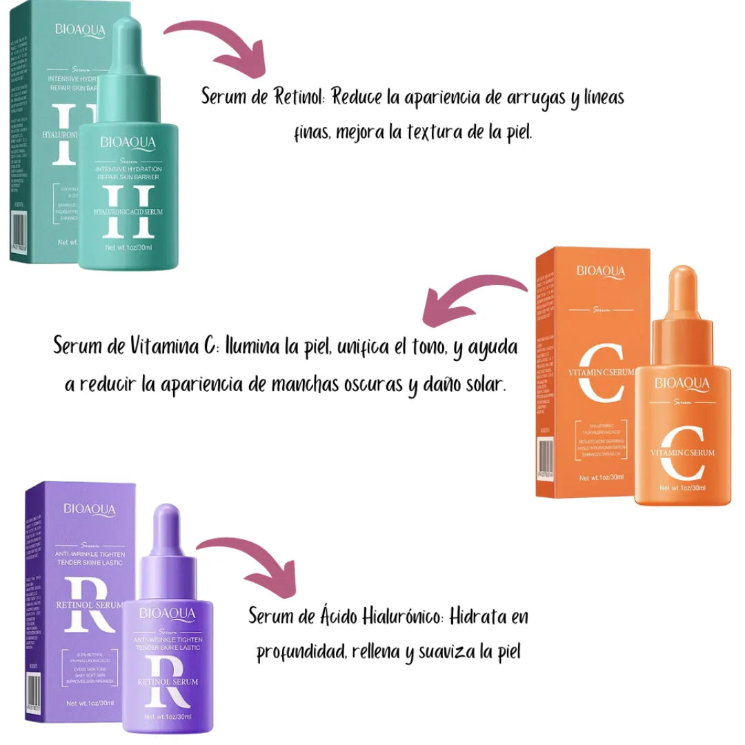 Kit x3 Esencial de Serums Bioaqua