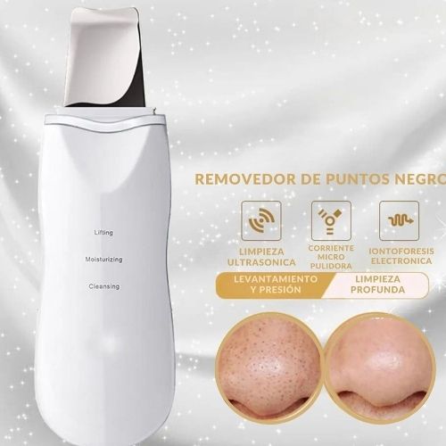 Limpiador facial 3 en 1 Espátula Ultrasónica 30% DESCUENTO ✅