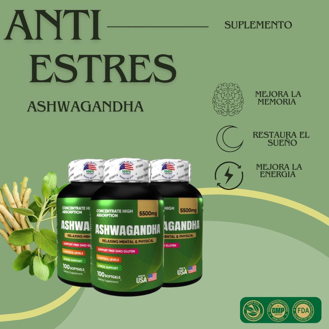 Ashwagandha 100 cápsulas X 3 unidades