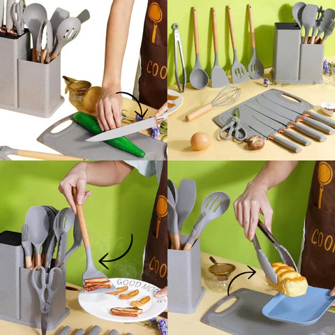 MasterChef Pro™ - Set de 19 Instrumentos de Cocina de Silicona