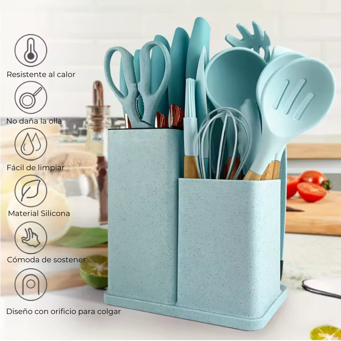 MasterChef Pro™ - Set de 19 Instrumentos de Cocina de Silicona