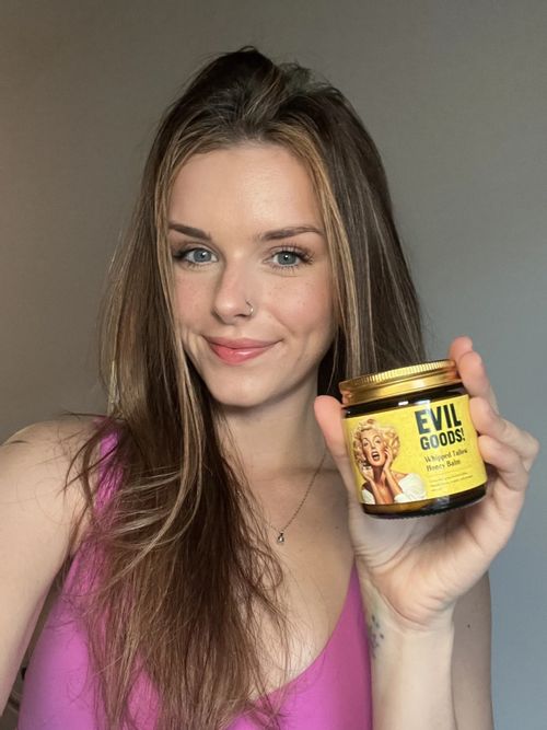 ¡EVIL GOODS! Bálsamo de Sebo de Res y Miel de Manuka – Crema Facial Orgánica Hidratante