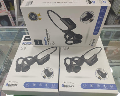 AUDIFONOS AURICULARES DE CONDUCCIÓN ÓSEA  S9 ✅ 50% DESCUENTO
