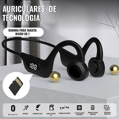 AUDIFONOS AURICULARES DE CONDUCCIÓN ÓSEA  S9 ✅ 50% DESCUENTO