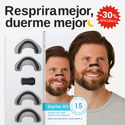 Dilatador Nasal Magnético RespiraPlus: Descanso sin Ronquidos 😴 - 30 imanes