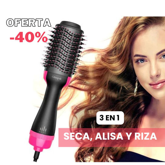 ONE STEP® Cepillo 3 en 1: Seca, Alisa y Da Volumen en Minutos 💁‍♀️✨- 40% DE DESCUENTO
