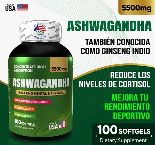 Ashwagandha 100 cápsulas X 3 unidades