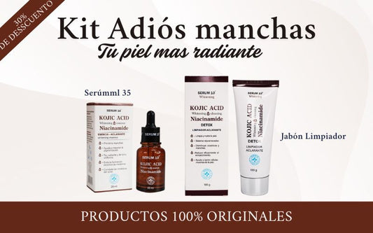 Kit Adiós manchas KOJIC ADID 30% DE DESCUENTO